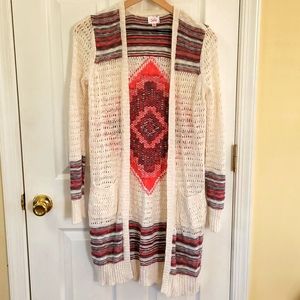 Justice Girl's Long Sweater Size 16